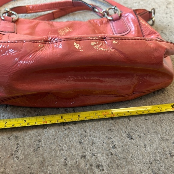 Coach “Kristen” pink patent Leather Shoulder Bag very good condition scuffs - Picture 11 of 16